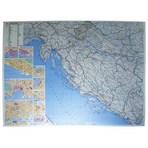 Karta zidna Hrvatske-cestovna Trsat