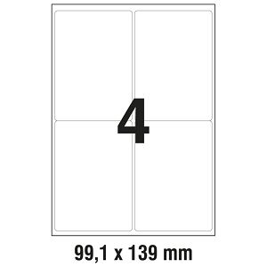Etikete LK  99,1x139mm odljepljive polyester pk20L Zweckform L4774REV-20 bijele