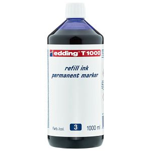 Tinta za marker permanentni 1000ml Edding T1000 plava