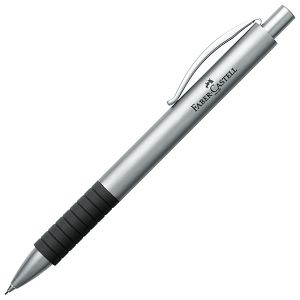 Olovka tehnička 0,7mm grip Essentio Metal Faber-Castell 138472 mat srebrno-crna!!