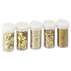 Ukras za dekoriranje glitter mix Knorr Prandell 21-8105496 zlatni blister!!