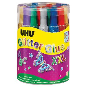 Ljepilo glitter glue 20g pk24 UHU L0180504 sortirano