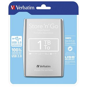 Hard disk 2.5"     1TB USB 3.0 Verbatim 53071 srebrni blister