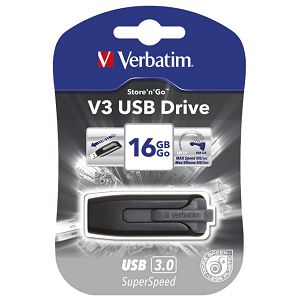 Memorija USB 16GB 3.0 StorenGo V3 Verbatim 49172 crna