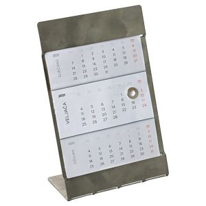 Kalendar stolni-pomični 11,5x17,8cm inox postolje