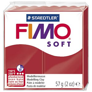 Masa za modeliranje   57g Fimo Soft Staedtler 8020-2P crvena