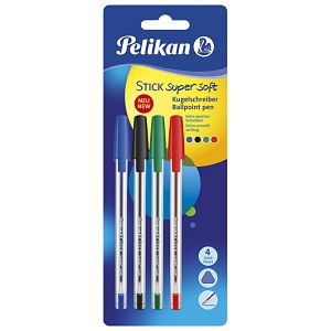 Olovka kemijska Stick K86 super soft pk4 Pelikan 804585 sortirano blister