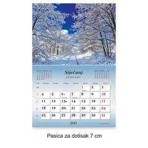 Kalendar "Hrvatski krajolici" spirala