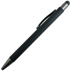 Olovka kemijska metalna gumirana+touch pen YFA 2665C Bergen crno/antracit