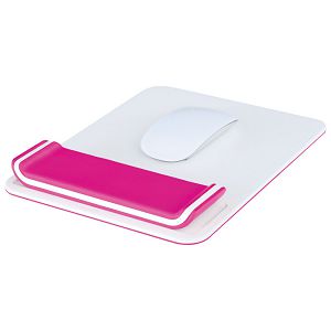 Podloga za miša ergonomska podesiva Wow Leitz 65170023 -NL roza/bijela