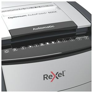 Uništavač dokumentacije 600 (ručno 15) listova CrossCut Optimum Auto Feed+ 600X Rexel 2020600XEU!!