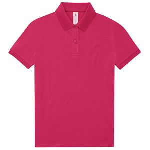 Majica kratki rukavi B&C MyPolo180 Women 180g roza L 