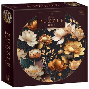 Puzzle 500 kom okrugle Flowers 1 Interdruk