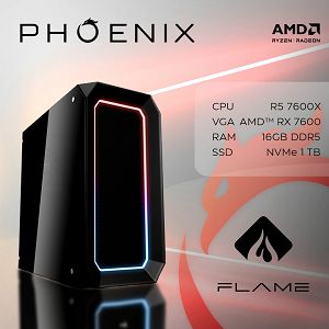 Računalo Phoenix FIRE GAME Y-725 AMD Ryzen 5 7600X/16GB DDR5/NVME SSD 1TB/RX7600