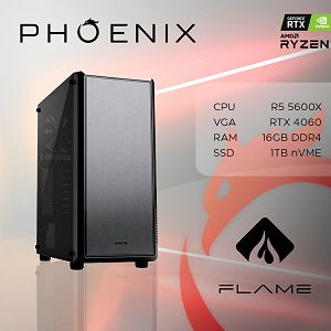 Računalo Phoenix FLAME Y-527 AMD RYZEN 5 5600X/16GB DDR4/NVMe SSD 1TB/VGA RTX 4060 TI