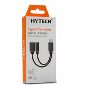 Adapter HYTECH HY-XO40, Type-C (m) na 3.5mm + Type-C (ž)