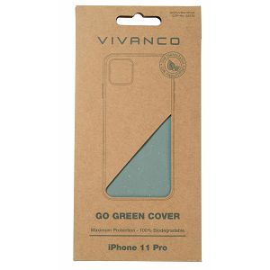 EKO maska VIVANCO 62270 Go Green cover, iPhone 11 Pro, zelena