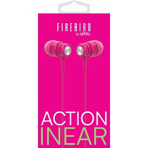 Slušalice FIREBIRD by ADDA Action Q25-RP, In-Ear, 3.5mm, Radient roze