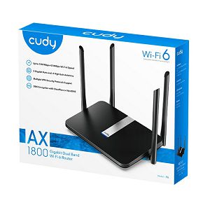 Wireless router CUDY X6, AX1800 Gigabit Wi-Fi 6 Mesh Router
