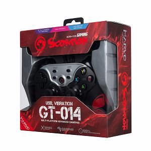 Gamepad MARVO Scorpion GT-014, žičani, za PC/PS3, vibracija, crni