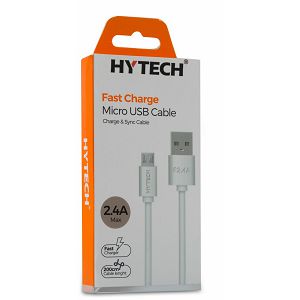 Kabel HYTECH HY-X89, Micro-USB, 2m, bijeli