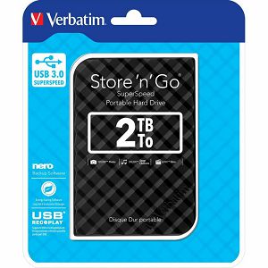 Externi hard disk Verbatim #53195 Store'n'Go 2.5" 2TB USB 3.0 Gen2 black