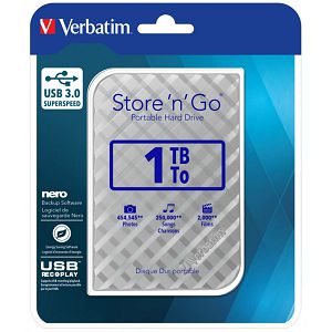 Externi hard disk Verbatim #53197 Store'n'Go 2.5" 1TB USB 3.0 Gen2 silver 