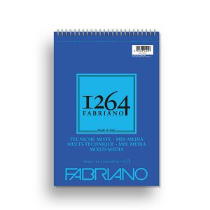 Blok Fabriano 1264 mix media 21x29,7 (A4) 300g 30L spiralni top side 19100643