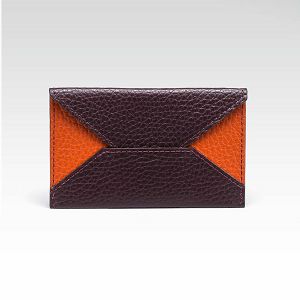Novčanik Fabriano Alex oblik kuverte eko koža boja šljive/narančasti 5700460