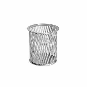 Čaša za olovke Forofis metalna žica okrugla 7,5x10cm srebrna 91301