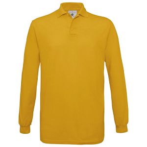 Majica dugi rukavi B&C Safran Polo LSL 180g zlatna žuta M!!