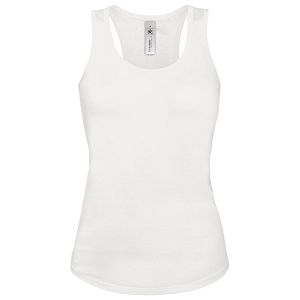 Majica bez rukava ženska B&C Patti Classic 120g bijela XL!!