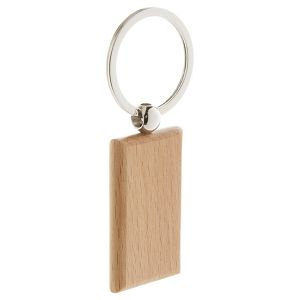 Privjesak za ključeve drveni kvadratni