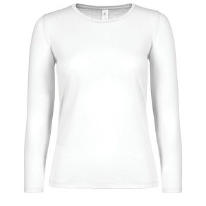 Majica dugi rukavi B&C #E150/women LSL bijela 2XL