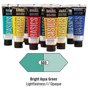 Akril Liquitex Basics 118ml Bright Aqua Green (660)