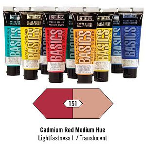 Akril Liquitex Basics 118ml Cadmium Red Medium (151)