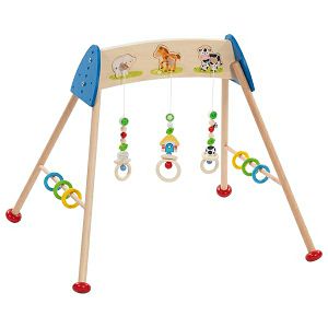 Baby Gym drveni luk sa igračkama,zvučni,Goki 652087