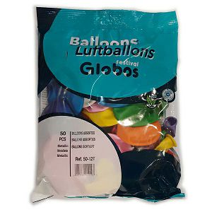 Baloni Globos 50/1 metalic, mix boje 5012T 010093