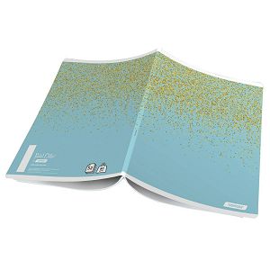 Bilježnica A4/Crte/50+2 80gr Pastel Glitter Target 27448 6boja