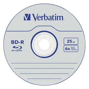 BLU-RAY 25GB VERBATIM 6x White Blue Surface Hard Coat (single layer) 1kom