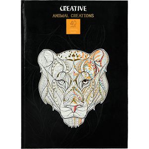 Bojanka Creative za odrasle Animal Creations 21x30,40str.80g 75297