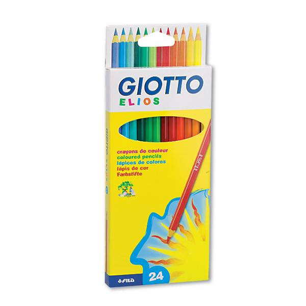Bojice drvene 24 boja Giotto Elios Fila 275100 blister