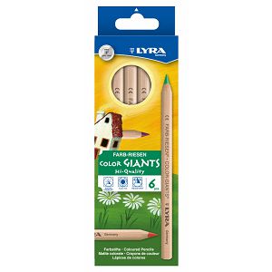 Bojice drvene Lyra Giants nature, 6.25mm 6/1 L3931060