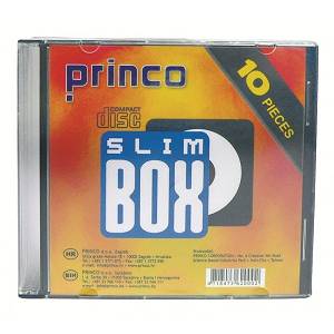 Box za 1 CD Slim Princo crni tray 10/1