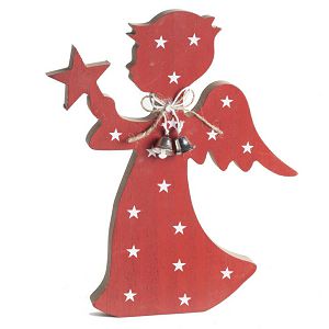Božićni ukras drveni, Anđeo sa zvijezdom 381082