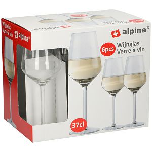 Čaše za vino Alpina 6/1 370ml 864303