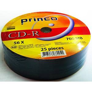 CD-R 700MB/80min Princo 56X Spindle 25/1