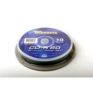 CD-R 700MB/80min Traxdata 52X Cake 10/1