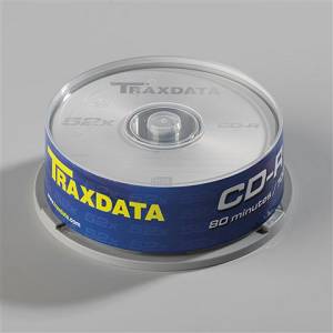 CD-R 700MB/80min Traxdata 52X Cake 25/1
