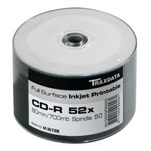 CD-R 700MB TRAXDATA 52x Fullprintable 1/1